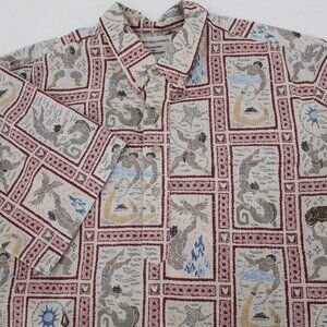RARE Reyn Spooner x Dietrich Varez Hawaiian Shirt mens 2XL Maui God Popover camp